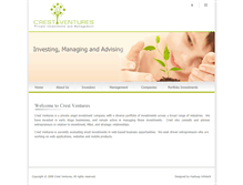 Tablet Screenshot of crestventures.com